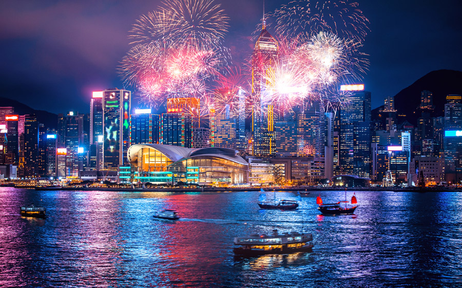 Hong Kong-Çin'de yeni yıla girmek